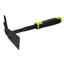 BLACK TOOLS® Garden Combination Hoe, for Loosening and Weeding, Non-Slip Handle, Corrosion-Resistant, Length 30 cm, Garden, Tub, Balcony Boxes, Flowerbeds