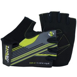 ZAHBRO Cycling Gloves Fingerless for Men and Women, Bike Gloves Unisex Anti-slip Pad Breathable Half Finger Bicycle Biking Sports Gloves MTB Mountain Cycle Gloves Summer (M, Green-Black)