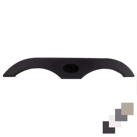 RecPro Tandem Trailer Fender Skirt for RVs, Campers and Trailers | 4 Colors to Choose from (Black, Single)