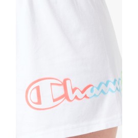 Champion Women's Legacy Colour Ground Logo Regular Shorts, White