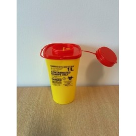 Generic Sharps Bin Container 1 Litre, DP.10.19