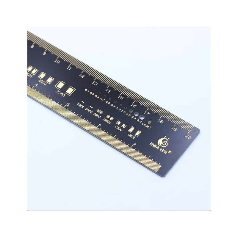 Garosa Multi-functional Ruler, PCB Ruler, Engineering Ruler, PCB Straight Ruler,