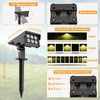MEIKEE 2 x 3000K Outdoor Solar Spotlight