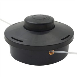 Zeqeey M10 x 1.25 LH Left Thread Replacement Garden Grass Trimmer Strimmer Head with 50m 1.6mm Round String Cord Rope, Model E