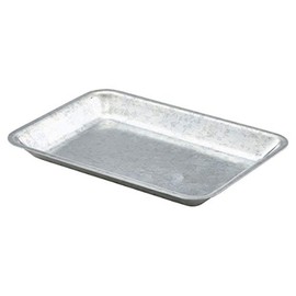 Genware NEV-GST2014 Galvanised Steel Tray, 20 cm x 14 cm x 2 cm