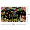 MEHOFOND Feliz Navidad Backdrop Banner, Mexican Merry Christmas Party Supplies,