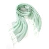 Prettystern Linen Plain Colour Unisex Summer Fringe Scarf, T20 Light