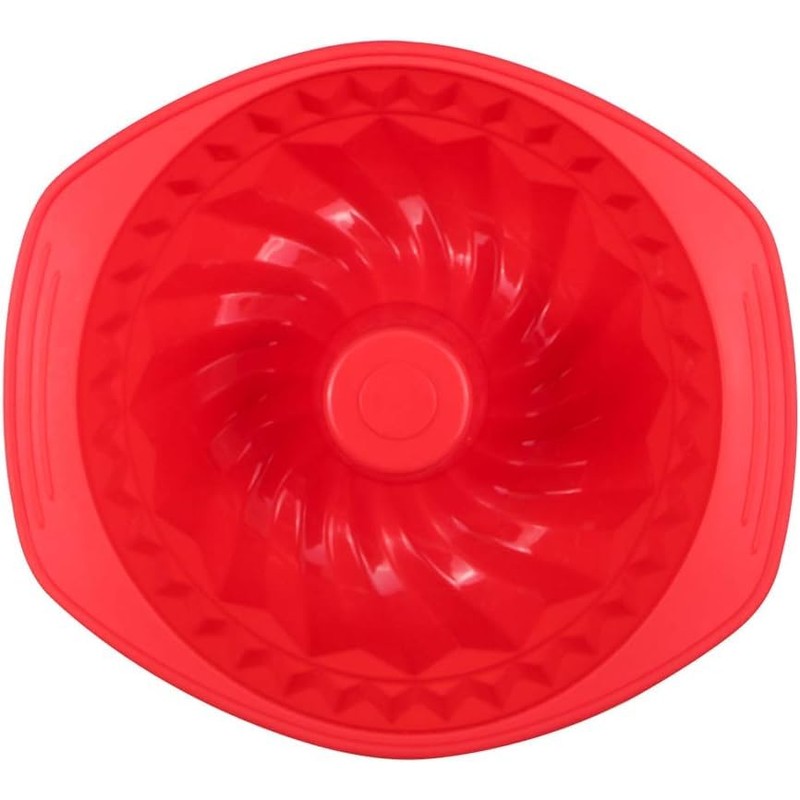 Webake Molde de silicona estriada para tartas, molde antiadherente para