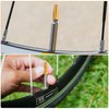 sourcing map 8pcs Bike Valve Caps Anodized Aluminum Road Bicycle