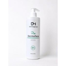Dermoface Plus, Gel Dermolimpiador Facial, Ácido Glicólico y Salicílico, Limpieza Profunda, 450 g