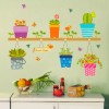 DaraBaby Vinil Decorativo Hogar Macetas Cactus Flores Sala Estancia