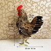 LWINGFLYER Artificial Feather Hen Chicken Statue Ornaments DIY Craft for