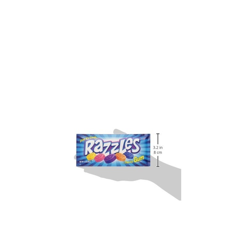 Razzles Candy Gum 3 Flavor 9 Bag Variety Bundle: (3)