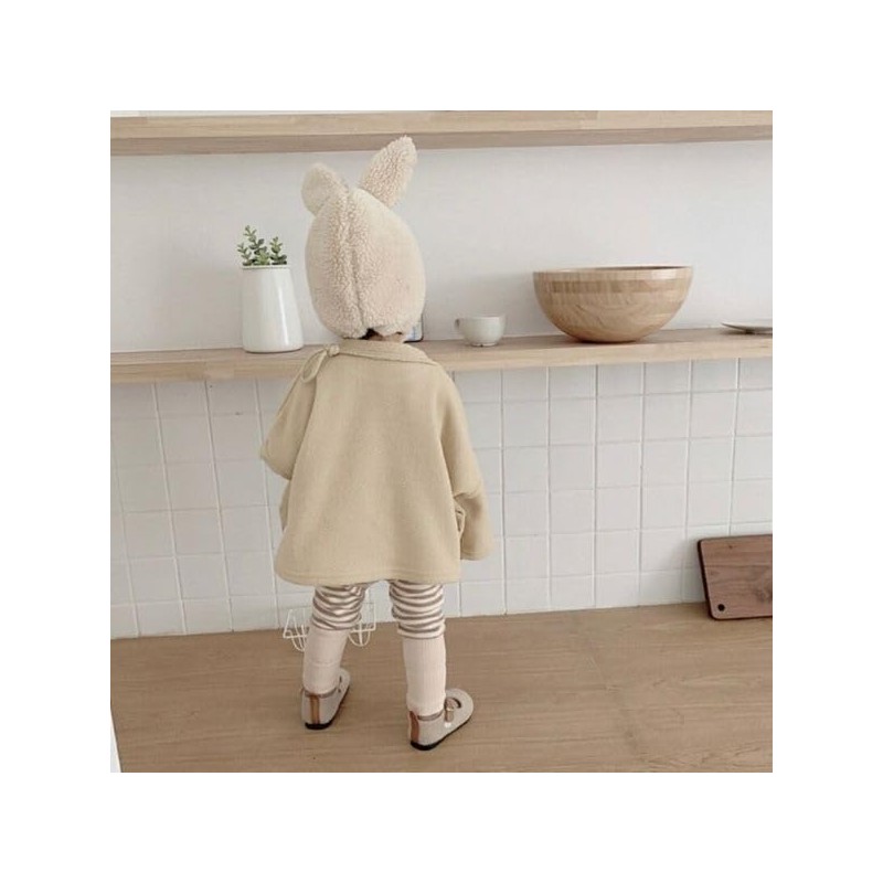 lua Citron Bear & Rabbit Ears, Fluffy, Warm, Hat, Bonnet,