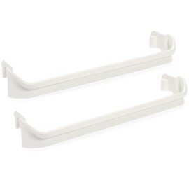 Kojem 240534701 240534901 Replacement Refrigerator Door Shelf Rail Compatible with Frigidaire Kenmore Refrigerator Rack Bar White (1X 240534701, 1X 240534901)