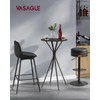 VASAGLE Bar Table, Round Cocktail High Top Pub Bistro Table