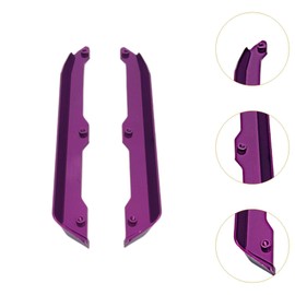 Fenteer 2 Pieces RC Car Chassis Protection for Wltoys 144001 144016 Aluminum Alloy, Violet