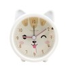 Children Cute Animal Dog/Cat Alarm Clock Silent Non-Ticking Quartz Desk