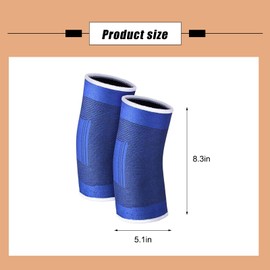 2 Pairs Kids Knee Brace for Girls Boys Children Patella Brace Support Knee Compression Sleeves Kids Knee Sleeve Kids Volleyball Knee Pads for Basketball Volleyball Gymnastics Sports