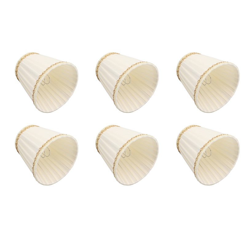 6PCS Set Small Lamp Shade Modern Style Cloth Clip On