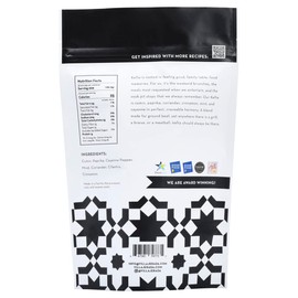 Villa Jerada, Moroccan Kefta Rub & Spice Seasoning Mix Blend, Use on Eggs, Shakshuka, Kefta, Braises & Grills, 7oz/200g Pouch