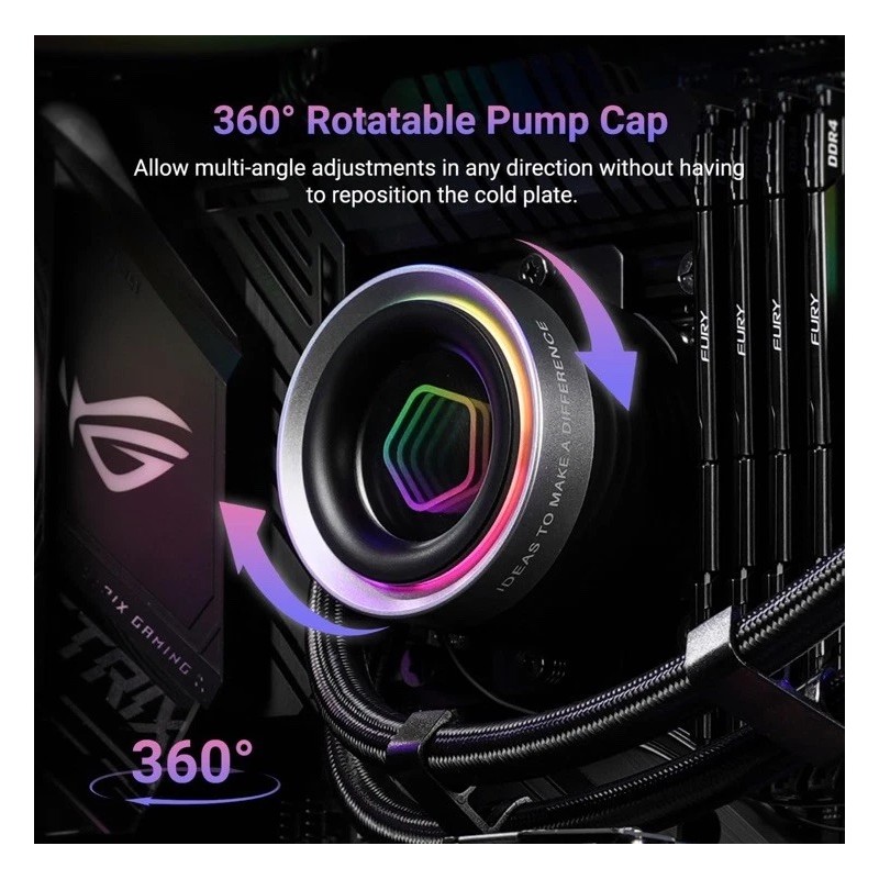 Id-Cooling FX240 INF 240mm Liquid CPU Cooler AIO with ARGB