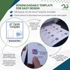OfficeGear Green A7 Cards 8-up [55 Sheets - 440 Pack]