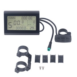Electric Bicycle LCD Display 5pin Waterproof Backlight Electric Bicycle LCD Display Meter for Electric Mountain Bike
