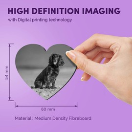 1 x Heart MDF Magnets - Cocker Spaniel Puppy Dog 35266