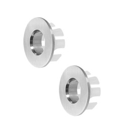 Sink Overflow Ring for Kitchen Bathroom Sink 4 Pack Round Overflow Cover Overflow Cover Insert in Hole Replacement Parts Sink Overflow Cap 30mm (Silver)