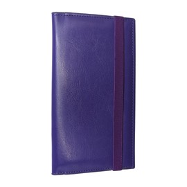 Baculyri Checkbook Cover for Personal Checkbook Holder with Clear Plastic Divider, Pen Slot for Duplicate Checks, Strap Closure