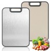 Cutting Boards for Kitchen, Rust-Resistant Double Sided Kitchen Cutting Board,