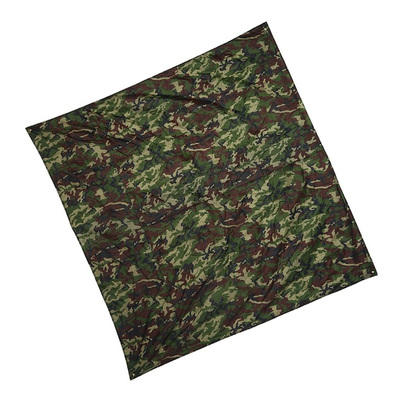 Camouflage Outdoor Portable Lightweight Rainproof Mat RainTent Tarp Shelter (2*2m)