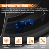 GAOLAOSY 5PCS TR413 AC Chrome Rubber Snap-in Car Tire Valve