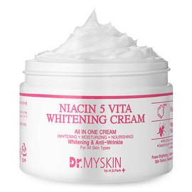 Dr. My Skin Niacin 5 Vita Whitening Face Body Whitening Cream 300ML Capacity increased to 350g/For face and body/Slightly acidic/Nisin 5% / 나이아신5 비타 화이트닝 페이스 바디 미백 크림 300ML 350g으로용량업/얼굴바디겸용/약산성/나이신5%