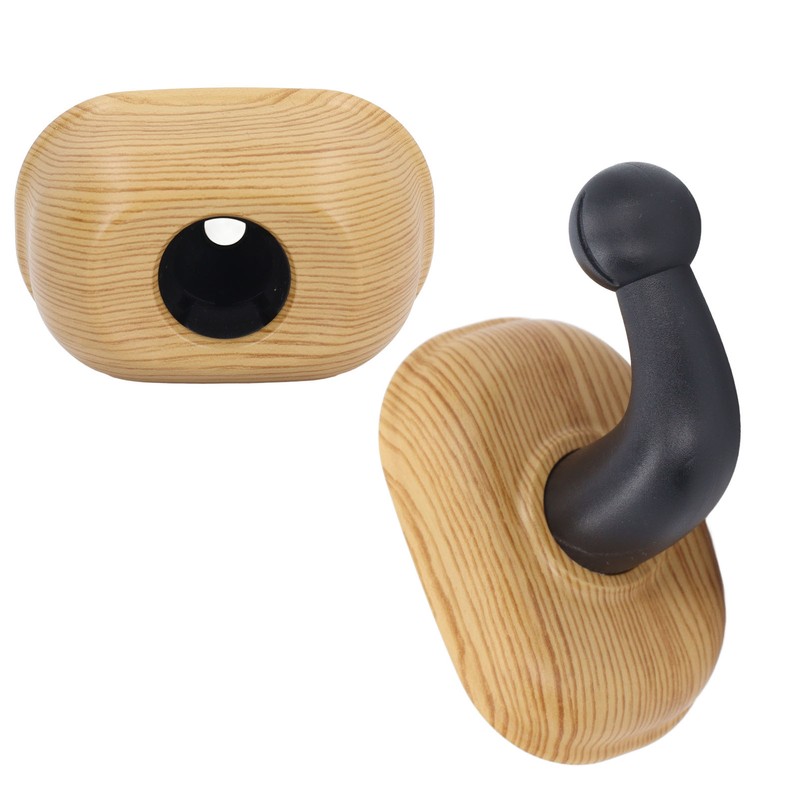 Door Stopper Non Magnetic No Drilling Windproof Wood Grain Invisible
