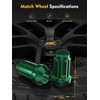 MIKKUPPA M12x1.5 Lug Nuts Green - Replacement for 1994-2013 Chevy