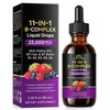 Vitamin B Complex Liquid Drops 60ml, 11 in 1 Vitamin