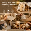 Small Wooden Crosses, 24 Pieces Holding Cross, 2.36in Portable Prayer