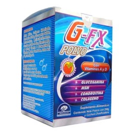 G-fx Glucosamina reparador Articulaciones Sabor Frambuesa con vitaminas a y d colageno