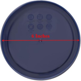 Pyrex Bundle - 4 Items: 7201-PC 4-Cup Blue Round Plastic Lids - Original Genuine Pyrex - Made In The USA