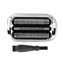 lingsee 73S Electric Shaver Replacement Part Razor Head Foil and Cutter with Brush Fit for B raun Series 7 7020s, 7025s, 7085cc, 7027cs, 7071cc, 7075cc (Silver)