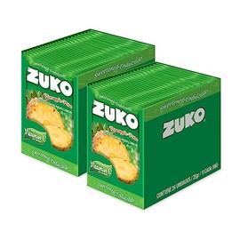 ZUKO Pineapple Instant Powder Drink, No Sugar Needed, 24 Individual Bags 0.9 Oz (Pack of 2)