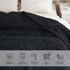 YIRUIO Handmade Chunky Knit Throw Blanket Cable with Checkered Pattern