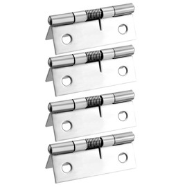 sourcing map 4pcs Self-Closing Spring Hinge 50 mm Stainless Steel DIY Hardware for Door Cabinet DE de
