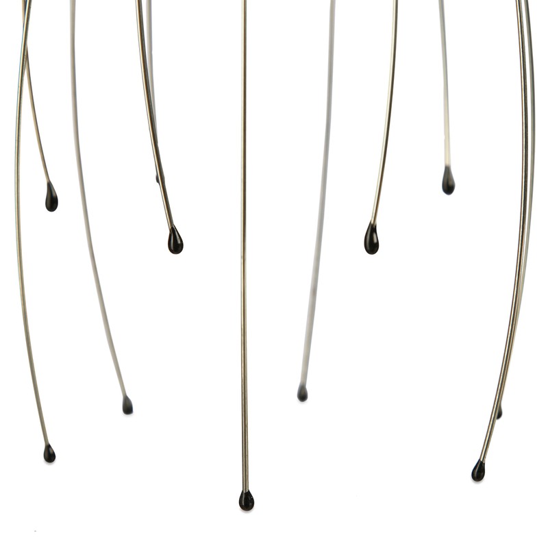 Relaxdays Head Massager, 12 Arms with Knobs, Massager for Manual