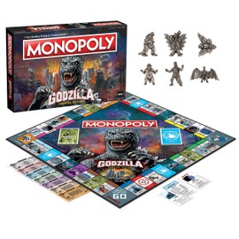 Monopoly: Godzilla | Based on Classic Monster Movie Franchise Godzilla | Collectible Monopoly Game Featuring Familiar Locations and Iconic Kaiju Monsters