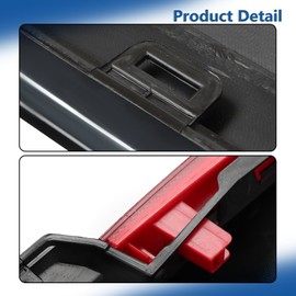 Silscvtt Black Rear Bumper Valance with Chrome Trim Molding and Reflectors Replacement for Accord 2013 2014 2015