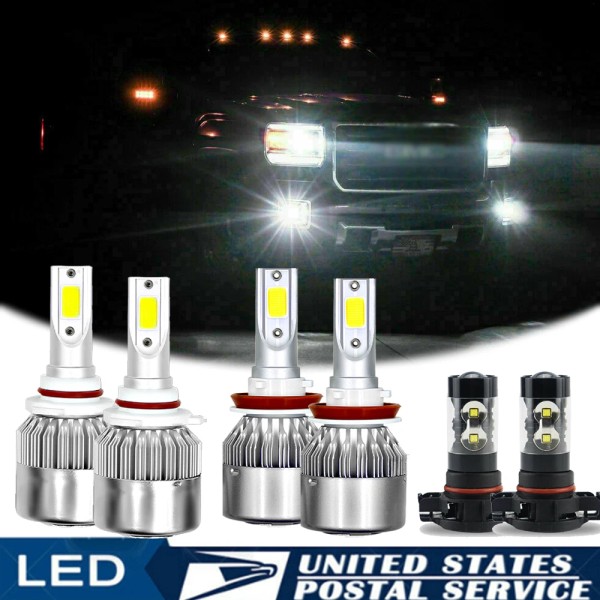 Unbranded For GMC Sierra 1500 2500 2007-2013 -6Pc Combo LED