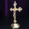 Standing Crucifix with Base Alloy for Home Chapel Decoration and